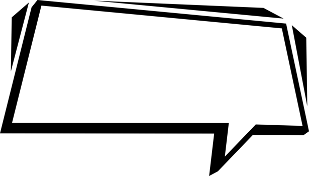 Speech bubble or chat bubble doodle design png