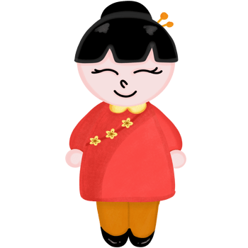 Chinese New Year children's cartoon drawing, Chinese New Year cartoon illustration elements png