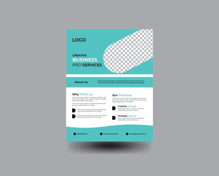 flyer design template. vector
