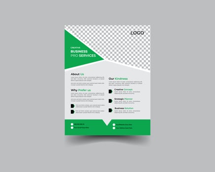 flyer design template. vector