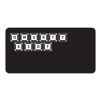 keyboard icon logo vector design template