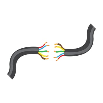 cable icon vector design template