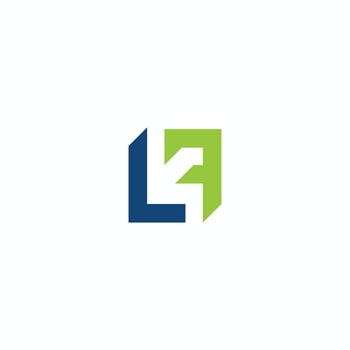 Initial letter lf logo or fl logo vector design template
