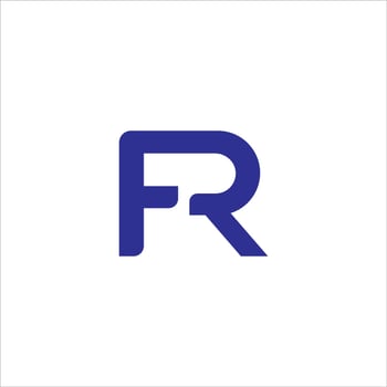 initial letter fr or rf logo vector designs
