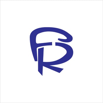 initial letter fr or rf logo vector designs