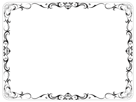 Retro vintage frame is an antique photo frame. Decorated with rolled flowers and dividers. png