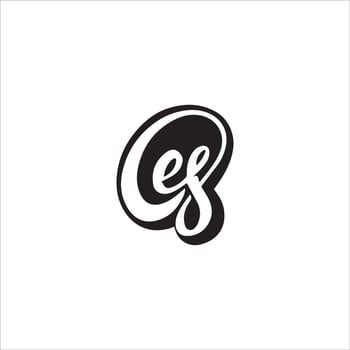 initial letter es or se logo vector logo design