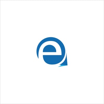 initial letter eq or qe logo vector logo design