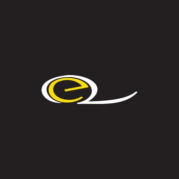 initial letter eq or qe logo vector logo design