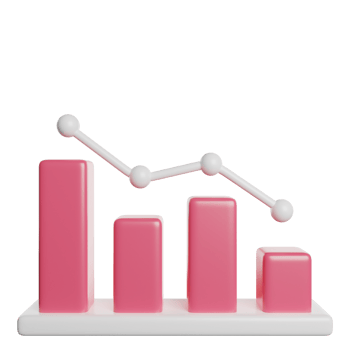 Decrease Analytics Graph png