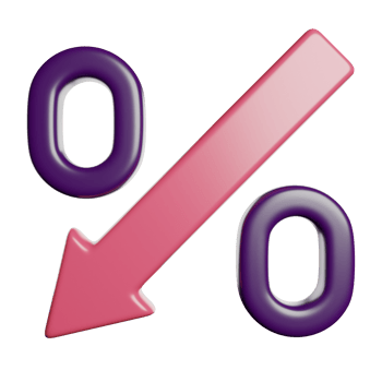 Decrease Analytics Graph png