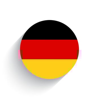 National flag of Germany icon vector illustration isolated on white background.