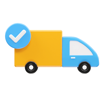 Delivery icon 3d illustration transparent element png