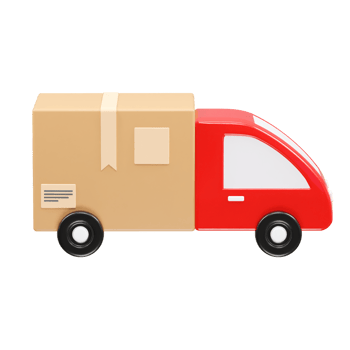 Delivery icon 3d illustration transparent element png