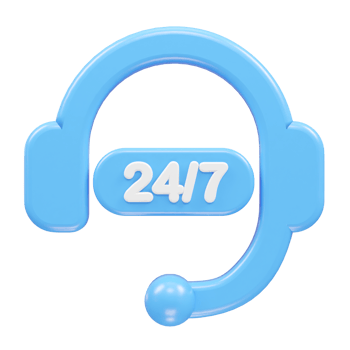 Customer support icon hotline 3d rendering illustration element png