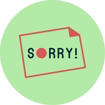 Sorry Vector Icon