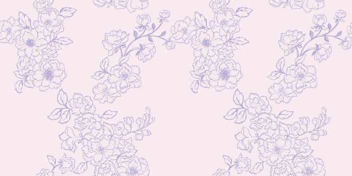 Seamless abstract artistic simple branches flowers pattern. Pastel light stylized floral background. Vector hand drawn sketch lines, outlines. Template for textile, fashion, printing, fabric