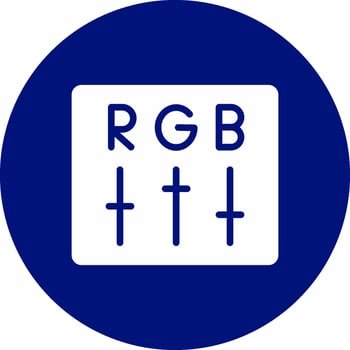 Rgb Creative Icon Design vector