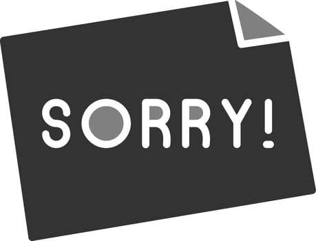 Sorry Vector Icon