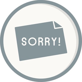 Sorry Vector Icon
