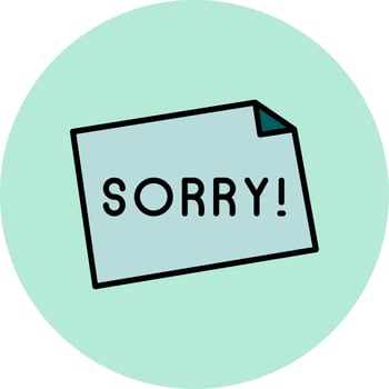 Sorry Vector Icon