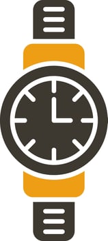 Wristwatch Glyph Two Colour Icon vector