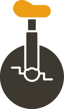 Monocycle Glyph Two Colour Icon vector