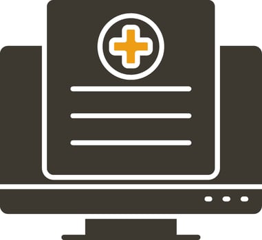 Computer Glyph Two Colour Icon vector
