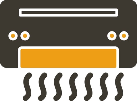 Air Conditioner Glyph Two Colour Icon vector