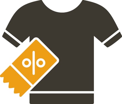Shirt Glyph Two Colour Icon vector