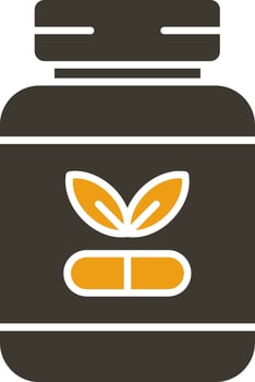 Supplements Glyph Two Colour Icon vector