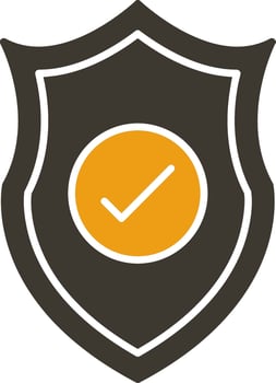 Safety Glyph Two Colour Icon vector