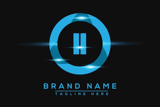 II Blue logo Design. Vector logo design for business.