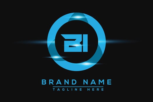 BI Blue logo Design. Vector logo design for business.