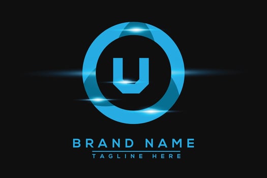 U Blue logo Design. Vector logo design for business.