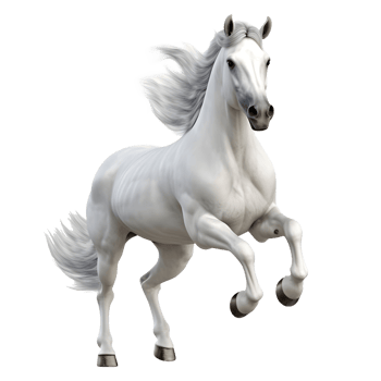 AI generated 3D Rendering of a Horse Running on Transparent Background - Ai Generated png