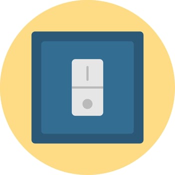 Switcher Flat Circle Icon vector