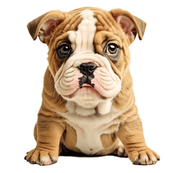 AI generated English Bulldog puppy png