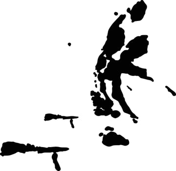Maluku Utara Indonesia silhouette map vector