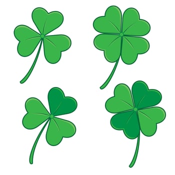 Lucky Irish Clover vector Illustration for St. Patrick's Day