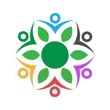 Community design logo icon vector