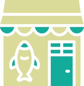 Fish Shop Vector Icon