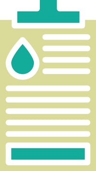 Oil Data Report Vector Icon