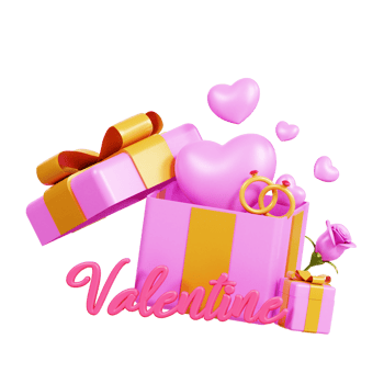 3D Illustration Valentine Day png