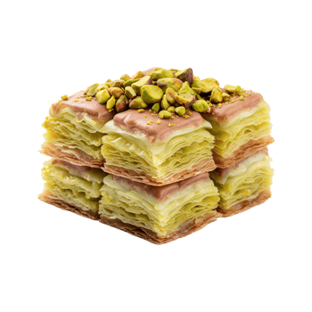 AI generated Baklavas on transparency background png