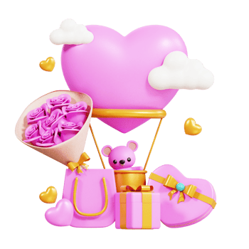 3D Illustration Valentine Day png