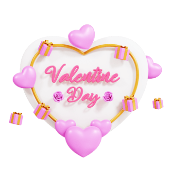 3D Illustration Valentine Day png