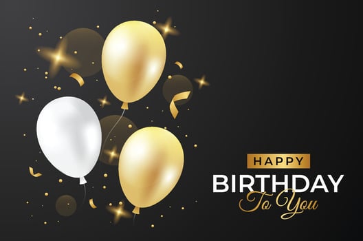 Birthday Background Luxury Template Collection vector