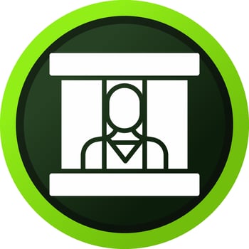 Prisoner Creative Icon Design vector