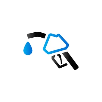 Gas dispenser icon in duo tone color. Oil gasoline fuel vector